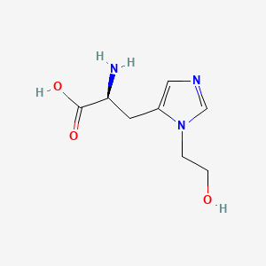 molecular formula C8H13N3O3 B1194492 3-(2-羟乙基)组氨酸 CAS No. 70962-69-5