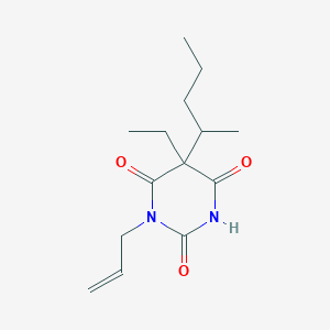 B1194497 Barbituric acid, 1-allyl-5-ethyl-5-(1-methylbutyl)- CAS No. 99683-86-0