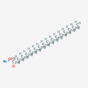 sodium;(1,2,3,4,5,6,7,8,9,10,11,12,13,14,15,16-13C16)hexadecanoate