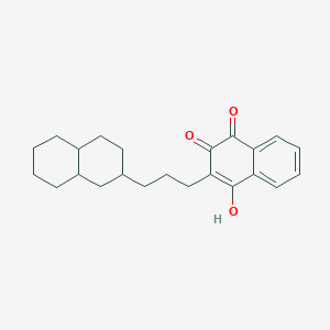 2-[3-(Decahydro-2-naphthyl)propyl]-3-hydroxy-1,4-naphthoquinone