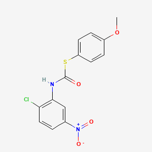 S-(4-Methoxyphenyl) N-(2-chloro-5-nitrophenyl)thiocarbamate