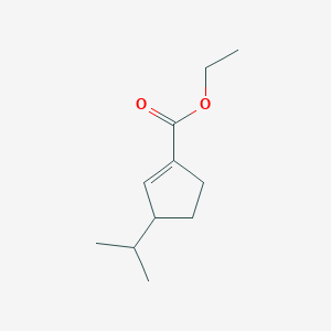 1-Cyclopentene-1-carboxylic acid, 3-(1-methylethyl)-, ethyl ester