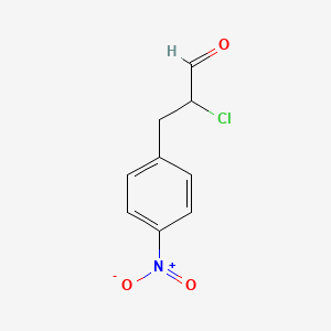 2-Chloro-3-(4-nitrophenyl)propionaldehyde