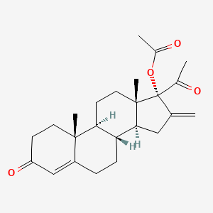 B1194524 17alpha-Acetoxy-16-methylene-pregn-4-EN-3,20-dione CAS No. 6815-51-6