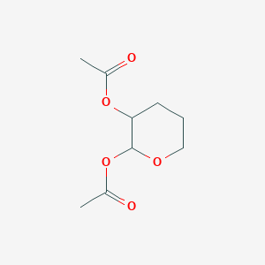 molecular formula C9H14O5 B11945244 2-(Acetyloxy)tetrahydro-2H-pyran-3-yl acetate CAS No. 1204-56-4