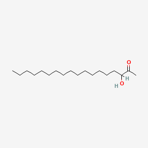 B1194525 2-Octadecanone, 3-hydroxy- CAS No. 57419-49-5