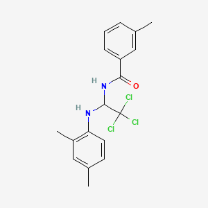 3-methyl-N-{2,2,2-trichloro-1-[(2,4-dimethylphenyl)amino]ethyl}benzamide