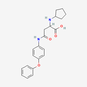 2-(Cyclopentylamino)-4-oxo-4-(4-phenoxyanilino)butanoic acid