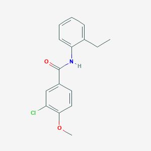 molecular formula C16H16ClNO2 B11945423 3-chloro-N-(2-ethylphenyl)-4-methoxybenzamide CAS No. 461417-14-1