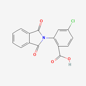 molecular formula C15H8ClNO4 B11945446 4-Chloro-2-phthalimidobenzoic acid 