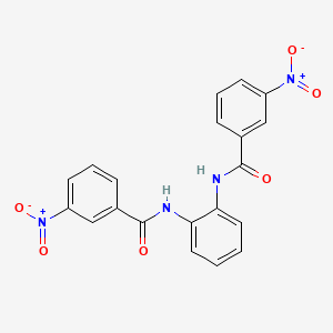 molecular formula C20H14N4O6 B11945447 3-Nitro-N-(2-((3-nitrobenzoyl)amino)phenyl)benzamide CAS No. 65953-23-3