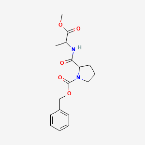 molecular formula C17H22N2O5 B11945461 Benzyl 2-{[(2-methoxy-1-methyl-2-oxoethyl)amino]carbonyl}-1-pyrrolidinecarboxylate CAS No. 3505-84-8