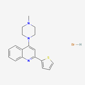 molecular formula C18H20BrN3S B11945490 4-(4-Methylpiperazin-1-yl)-2-(thiophen-2-yl)quinoline hydrobromide CAS No. 853349-74-3