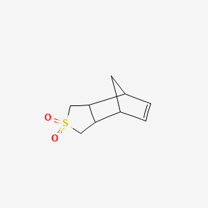 molecular formula C9H12O2S B11945536 4,7-Methanobenzo(b)thiophene, 2,3,3a,4,7,7a-hexahydro-1,1-dioxide, (3aalpha,4alpha,7alpha,7aalpha)- CAS No. 92688-80-7