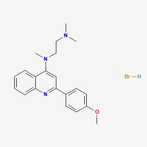 molecular formula C21H26BrN3O B11945553 N~1~-[2-(4-methoxyphenyl)-4-quinolinyl]-N~1~,N~2~,N~2~-trimethyl-1,2-ethanediamine hydrobromide CAS No. 1172851-06-7