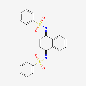 N-((1E,4E)-4-[(phenylsulfonyl)imino]-1(4H)-naphthalenylidene)benzenesulfonamide