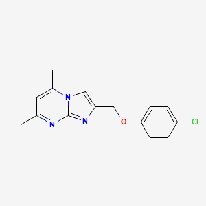 2-[(4-Chlorophenoxy)methyl]-5,7-dimethylimidazo[1,2-a]pyrimidine