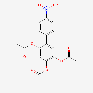 molecular formula C18H15NO8 B11945629 4-Nitro-2',4',5'-triacetoxybiphenyl CAS No. 80632-65-1