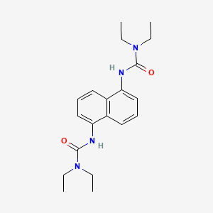 molecular formula C20H28N4O2 B11945663 3,3'-(1,5-Naphthalenediyl)bis(1,1-diethylurea) CAS No. 41915-94-0