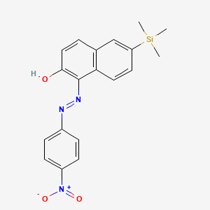 1-(4-Nitrophenylazo)-6-(trimethylsilyl)-2-naphtol