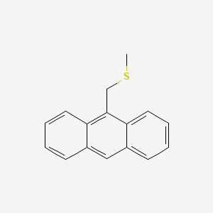 molecular formula C16H14S B11945803 9-Anthracenylmethyl methyl sulfide CAS No. 61574-53-6