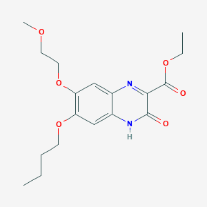 Ethyl 6-butoxy-3-hydroxy-7-(2-methoxyethoxy)quinoxaline-2-carboxylate