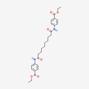 Ethyl 4-[[10-(4-ethoxycarbonylanilino)-10-oxodecanoyl]amino]benzoate