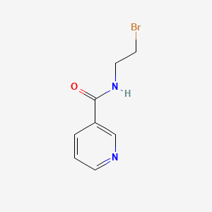B1194589 3-Pyridinecarboxamide, N-(2-bromoethyl)- CAS No. 83440-02-2