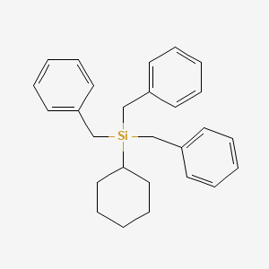 molecular formula C27H32Si B11945904 Tribenzyl(cyclohexyl)silane CAS No. 18848-69-6