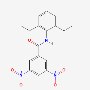 molecular formula C17H17N3O5 B11945933 N-(2,6-diethylphenyl)-3,5-dinitrobenzamide CAS No. 33581-01-0