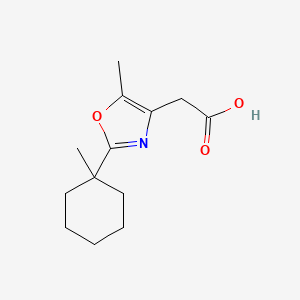 molecular formula C13H19NO3 B1194595 5-甲基-2-(1-甲基环己基)-4-恶唑乙酸 CAS No. 89724-35-6