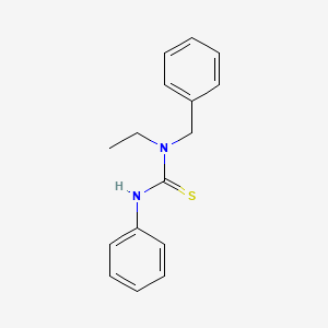 molecular formula C16H18N2S B11945986 1-Benzyl-1-ethyl-3-phenyl-2-thiourea CAS No. 101289-83-2