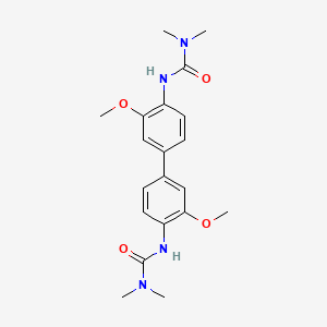 molecular formula C20H26N4O4 B11945999 4,4'-Bis(N,N-dimethylureido)-3,3'-dimethoxybiphenyl CAS No. 20575-75-1