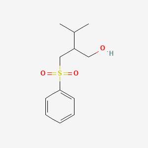 2-[(Benzenesulfonyl)methyl]-3-methylbutan-1-ol