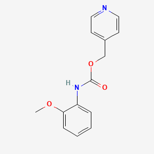 Carbamic acid, (2-methoxyphenyl)-, 4-pyridinylmethyl ester