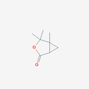 molecular formula C8H12O2 B11946065 4,4,5-Trimethyl-3-oxabicyclo[3.1.0]hexan-2-one CAS No. 33984-81-5