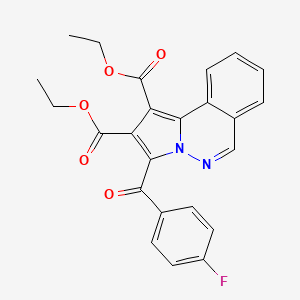 Diethyl 3-(4-fluorobenzoyl)pyrrolo(2,1-A)phthalazine-1,2-dicarboxylate