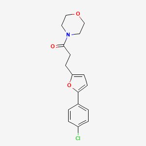 4-(3-(5-(4-Chlorophenyl)-2-furyl)propanoyl)morpholine