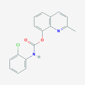 2-Methyl-8-quinolyl N-(2-chlorophenyl)carbamate