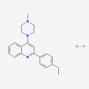 2-(4-Ethylphenyl)-4-(4-methyl-1-piperazinyl)quinoline hydrobromide