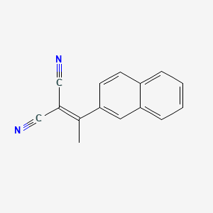 molecular formula C15H10N2 B11946299 [1-(Naphthalen-2-yl)ethylidene]propanedinitrile CAS No. 10432-43-6