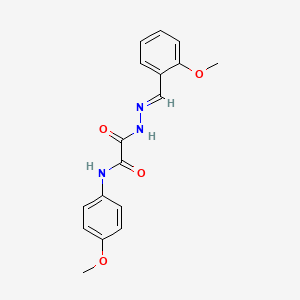 2-(2-(2-Methoxybenzylidene)hydrazino)-N-(4-methoxyphenyl)-2-oxoacetamide