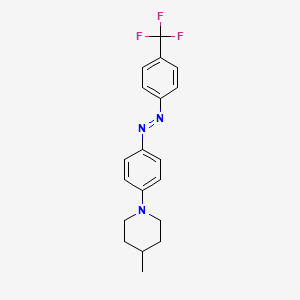 4-methyl-1-(4-{(E)-[4-(trifluoromethyl)phenyl]diazenyl}phenyl)piperidine