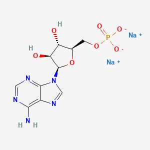 molecular formula C10H12N5Na2O7P B1194649 维达拉滨钠磷酸酯 CAS No. 71002-10-3