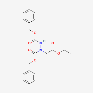 molecular formula C20H22N2O6 B11946514 N-(Benzyloxycarbonyl)-N-(benzyloxycarboxamido)glycine ethyl ester CAS No. 100260-20-6