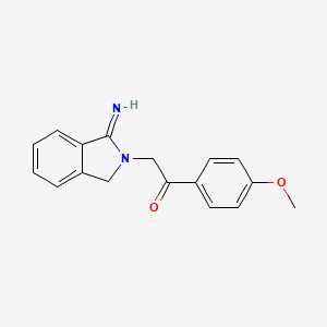 2-(3-imino-1H-isoindol-2-yl)-1-(4-methoxyphenyl)ethanone