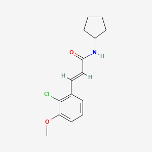 3-(2-Chloro-3-methoxyphenyl)-N-cyclopentyl-2-propenamide