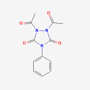 B1194666 1,2-Diacetyl-4-phenyl-1,2,4-triazolidine-3,5-dione CAS No. 6598-47-6