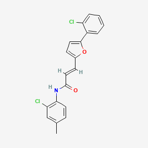 N-(2-Chloro-4-methylphenyl)-3-(5-(2-chlorophenyl)furan-2-yl)acrylamide