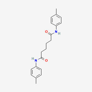 molecular formula C20H24N2O2 B11946747 Hexanediamide, N,N'-bis(4-methylphenyl)- CAS No. 114306-55-7